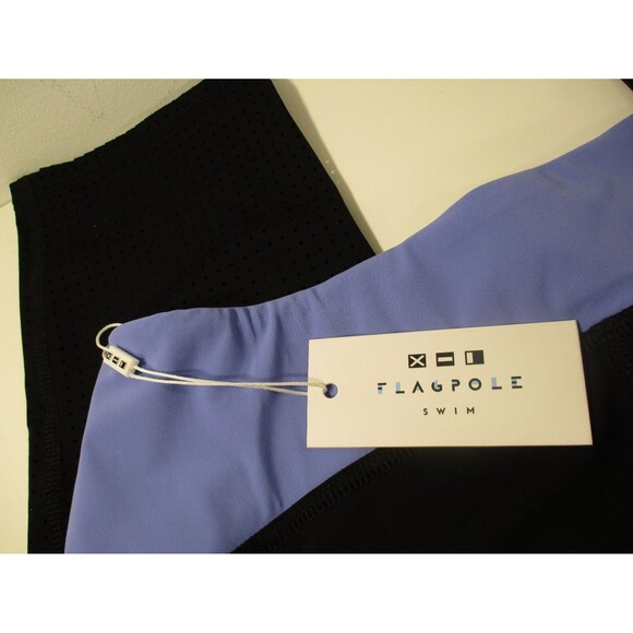 Flagpole Swim Women's Copeland Athletic Leggings Pants Sz L 185 Periwinkle black - Picture 7 of 7